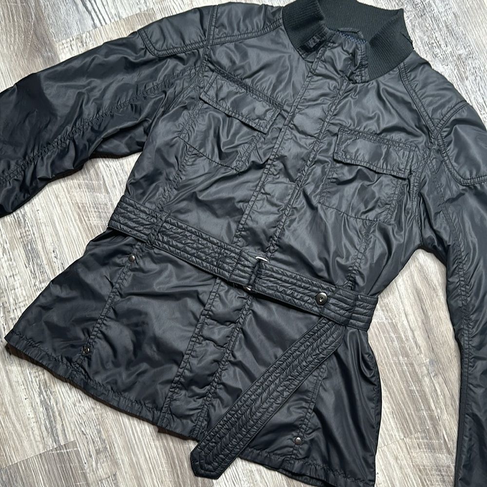 Free people, belted black jacket, size 8, like new! - Picture 2 of 11